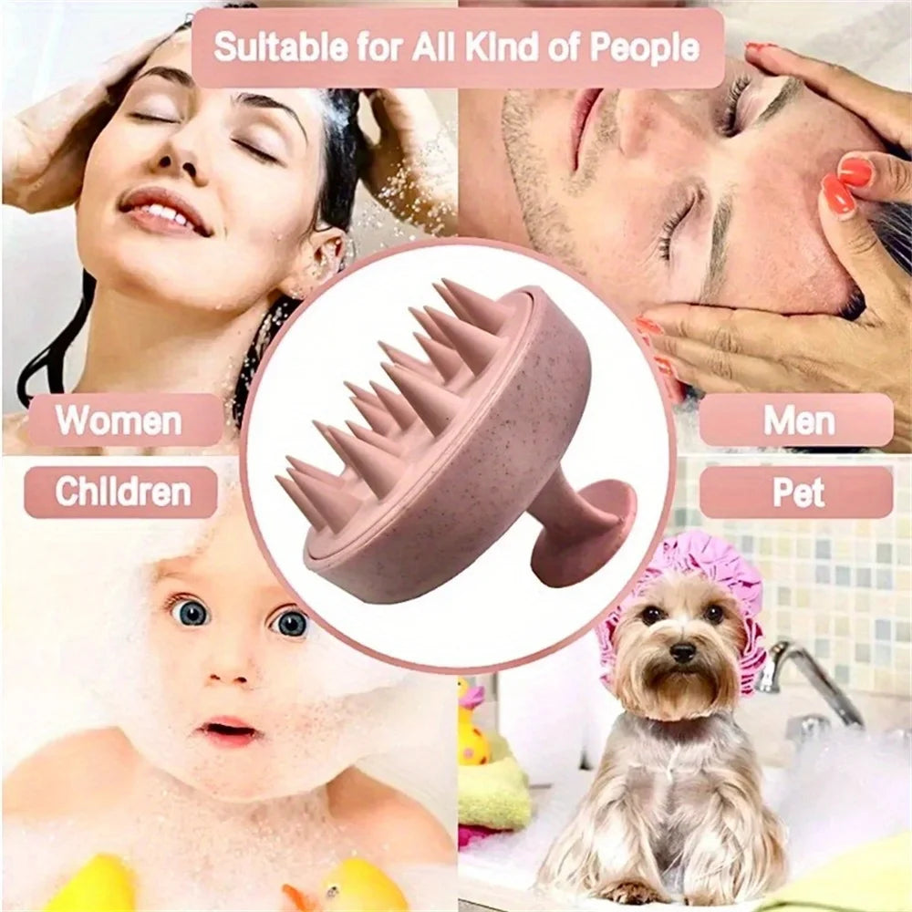 Silicone Scalp & Shampoo Brush – Deep Massage
