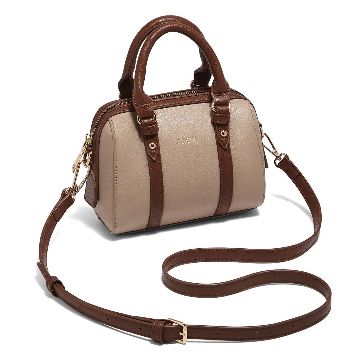 FOXER Pillow Crossbody – Retro Top-Handle Chic