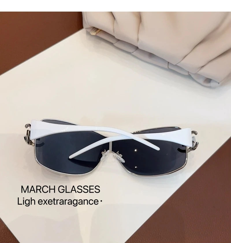 Linked-Frame Luxury Sunglasses – Bold & Modern