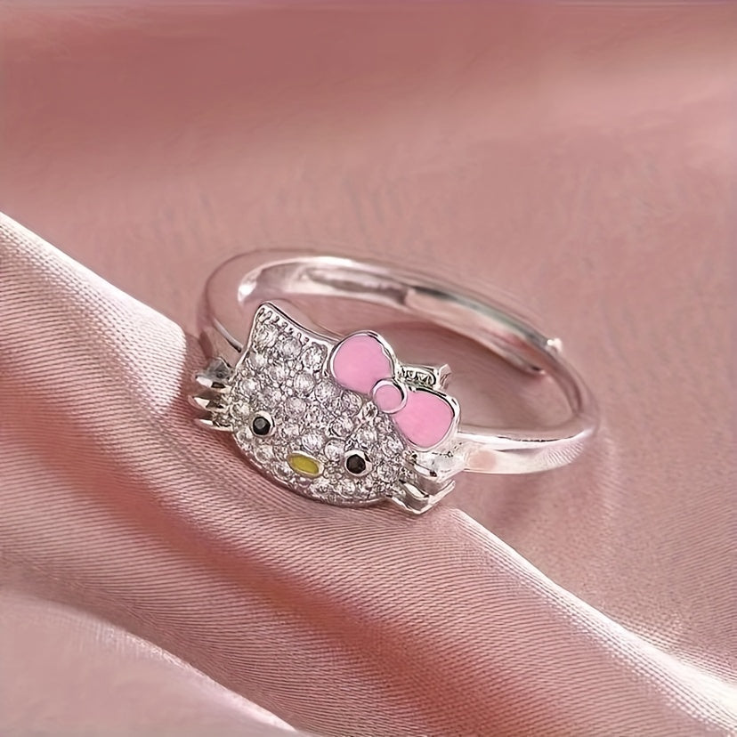 Hello Kitty Open Ring – Adjustable Cute Classic