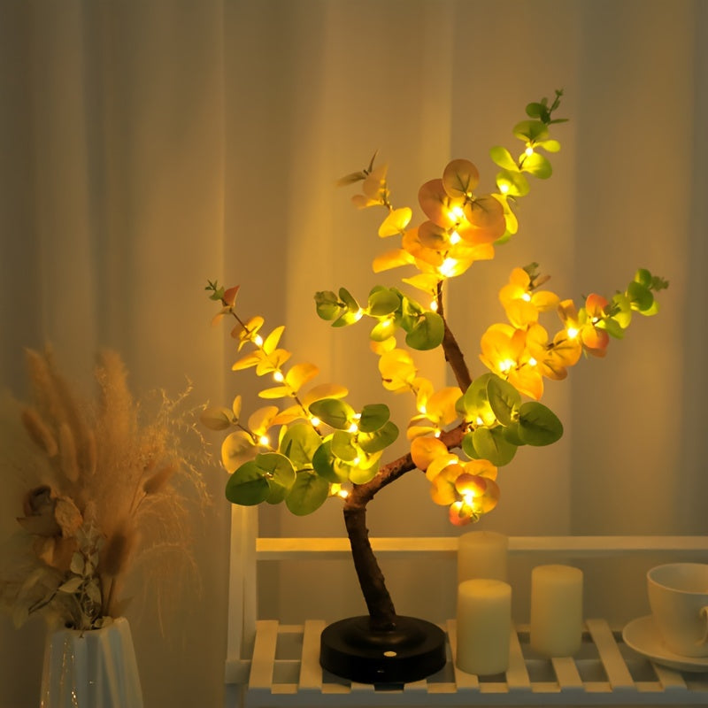 Shenzhi LED Bonsai Tree Lamp – Eucalyptus Glow