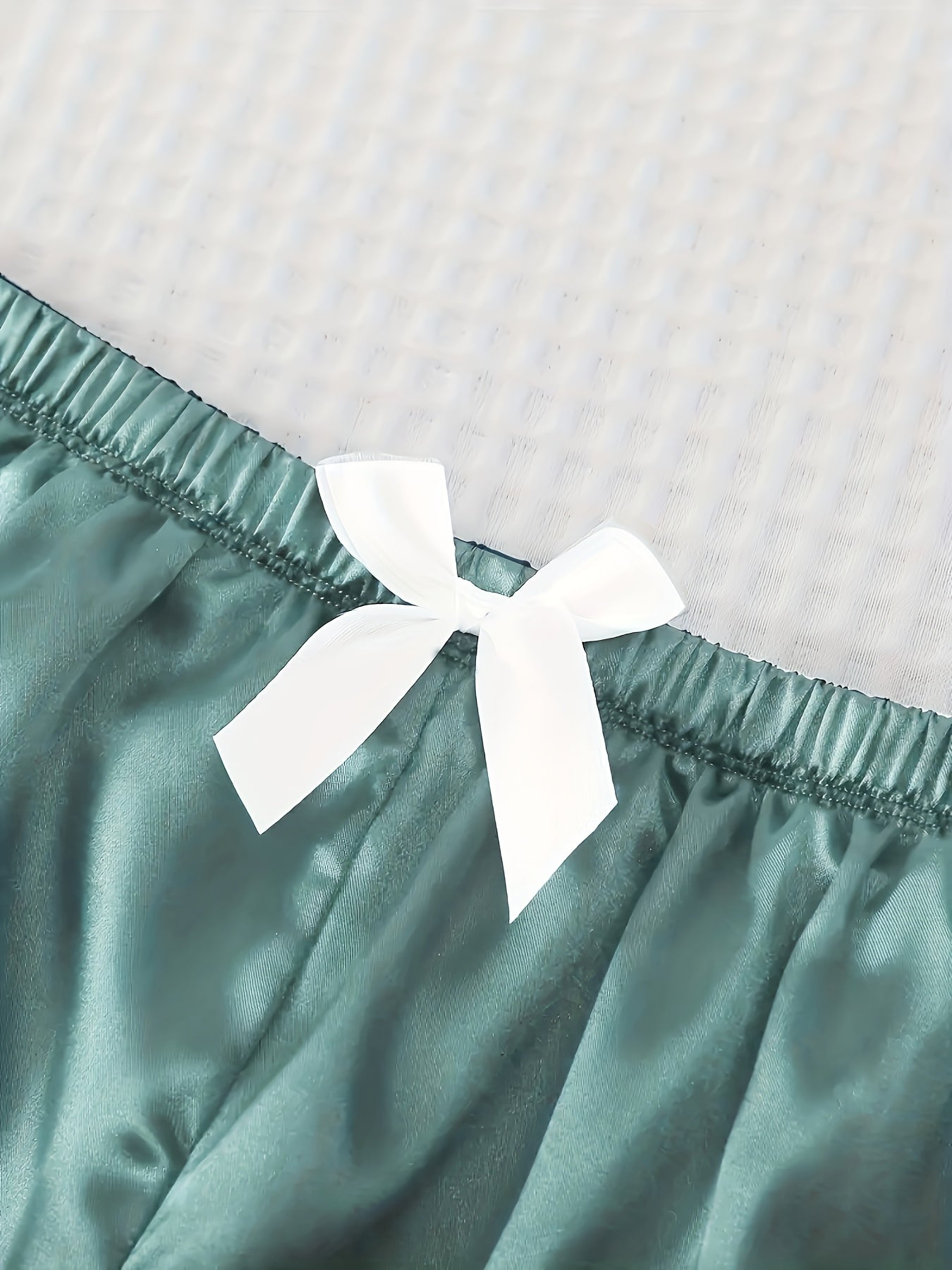 Luxury Satin 3-Piece PJ Set – Kimono, Cami & Shorts