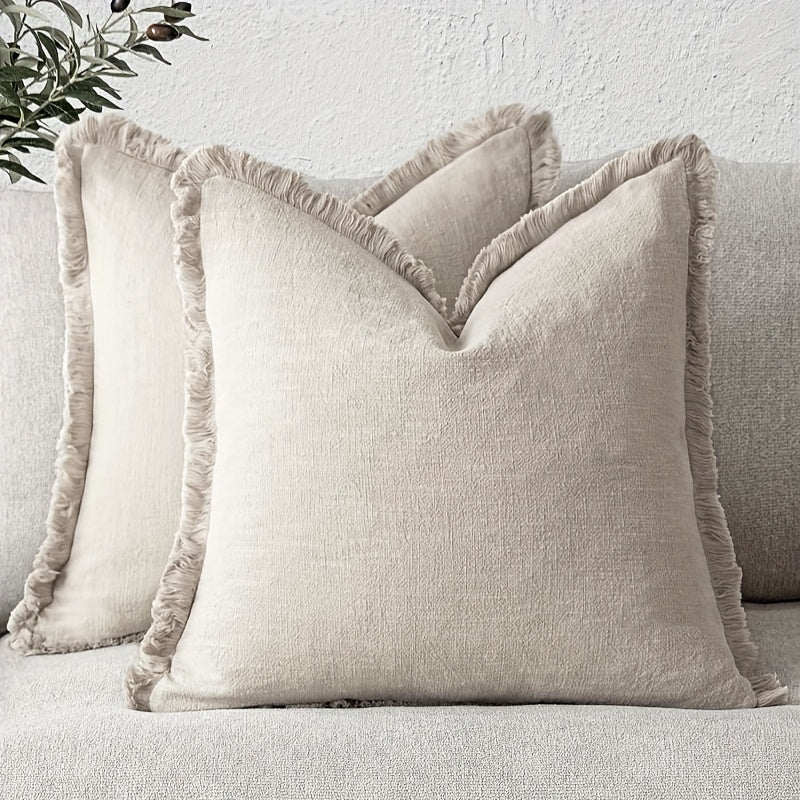 Ultra-Soft Boho Fringed Cushion Cover