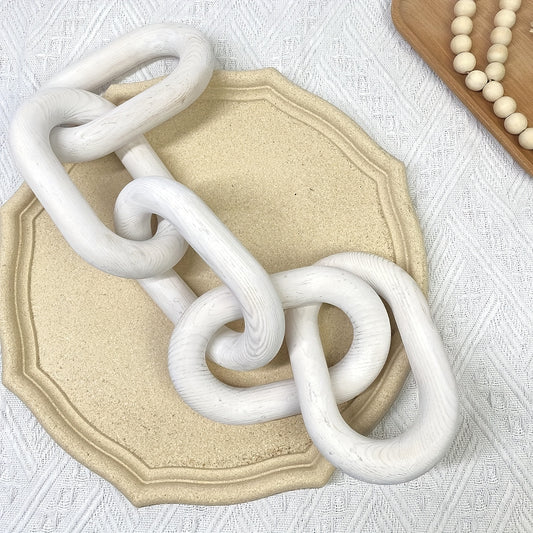 Rustic Wooden Chain Link – Modern Farmhouse Accent