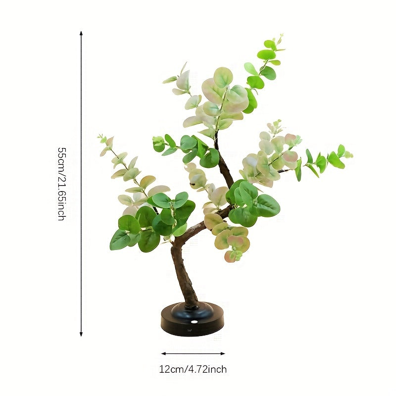 Shenzhi LED Bonsai Tree Lamp – Eucalyptus Glow