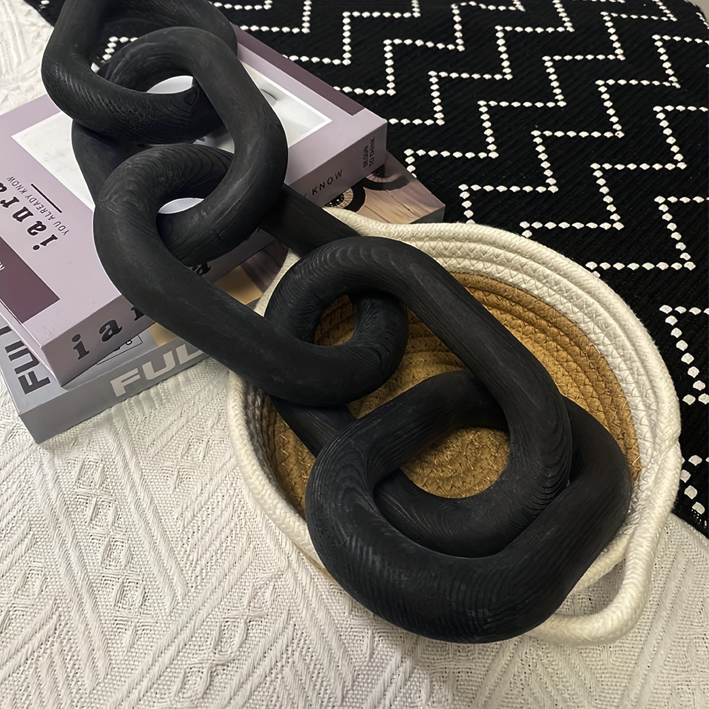 Rustic Wooden Chain Link – Modern Farmhouse Accent