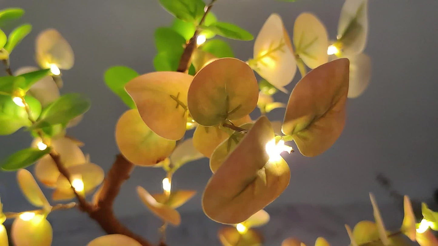 Shenzhi LED Bonsai Tree Lamp – Eucalyptus Glow