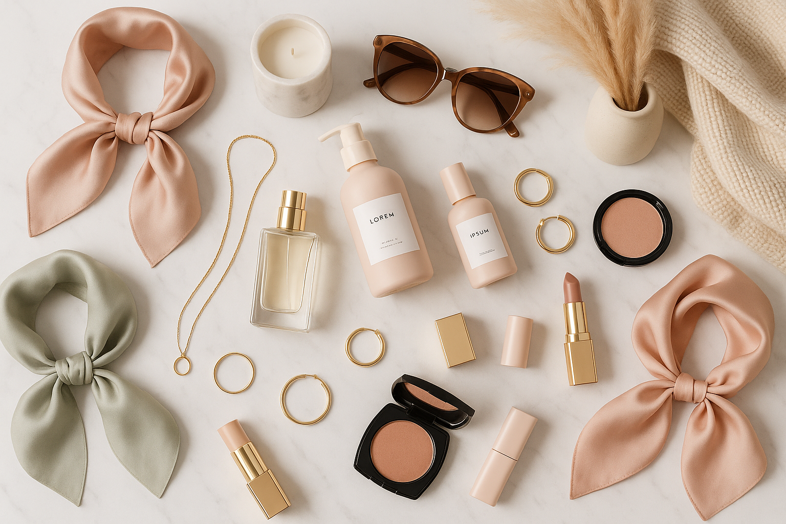 women fashion/beauty/skincare/home decor. basically a one-stop shop for women. make it aesthetic 